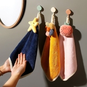 擦手巾可挂式超强吸水毛巾，儿童洗手巾比纯棉宝宝，插擦手布可爱(布可爱)手巾