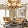 轻奢欧式全铜吸顶灯现代简约中式餐厅，卧室过道走廊，led铜质铜艺灯