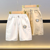 儿童休闲短裤白色洋气潮2024小童夏装外穿男童五分裤夏季薄款