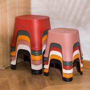 小凳子矮凳北欧成人家用茶几板凳可爱塑料日式加厚儿童防滑胶登子