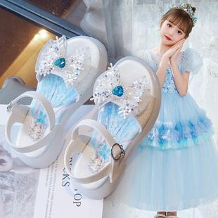 巴拉柆韩系韩系女童凉鞋2024夏季中大童洋气小女孩