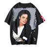 迈克尔·杰克逊短袖MJ半袖男女情侣装Michael Jackson3D速干T恤C