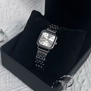 时尚百搭ins小众设计方形手表女款韩版简约气质学生钢带女石英表