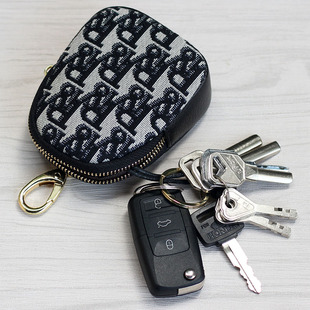 大容量男女钥匙包 布汽车钥匙家用抽带式收纳口红小钱零钱包