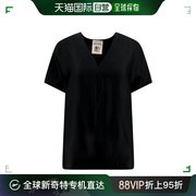 香港直邮semicouturev领短袖罩衫y4sm03