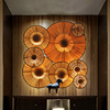 泰国创意铁艺竹编装饰壁灯 东南亚风格客厅楼梯灯具 会所酒店灯饰