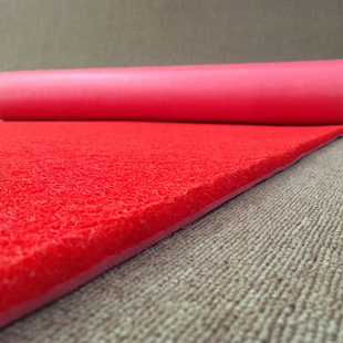 c料红地毯塑料迎宾丝圈地垫塑胶店面，进门口防滑垫防水可剪裁室外