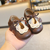 春秋季女宝宝鞋子，1一2岁小童公主单鞋，婴儿皮鞋防滑软底女童学步鞋
