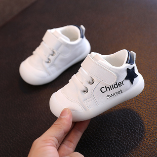 婴儿鞋子男宝宝幼儿童学步鞋女防滑软底0一1岁-2透气小童鞋春秋季