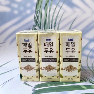 maeil韩国进口每日豆奶原味，饮料饮品盒装190ml*6