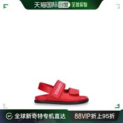 香港直邮潮奢 Dsquared2 二次方 女童Logo皮革凉鞋童鞋