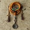 原创风化菩提子根佛珠手串108颗男士西藏藏式玛瑙手链念珠女项链