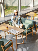 网红酒吧奶茶店卡座沙发，清吧咖啡厅桌椅组合休闲接待茶楼餐厅