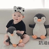 百天宝宝摄影服装儿童服饰婴儿拍照企鹅道具半岁照周岁照黑色连体