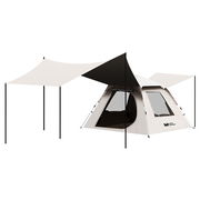 帐篷天幕户外折叠黑胶全自动露营桌椅套装野营野外遮阳棚装备全套