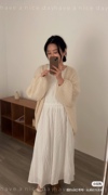 阿槿韩系慵懒风马海毛，宽松毛衣开衫外套
