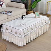定制桌布1127n高端桌布防滑茶几套罩全包简约现代蕾丝垫客厅盖布