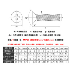 。304不锈钢平头螺丝十字沉头螺钉螺母大全小螺丝钉M2M3M4M5M6M8M