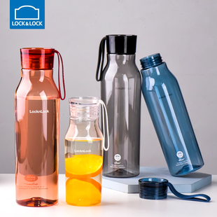 乐扣乐扣塑料运动水杯tritan便携透明水杯，水瓶杯子食品级耐高温