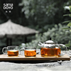 尚明整套玻璃茶具套装家用客厅简约功夫，茶透明红茶泡茶壶冲泡器