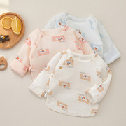 新生儿半背衣初生儿衣服秋冬薄棉婴儿服装婴儿衣服和尚服宝宝衣服