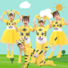 小老虎演出服儿童动物，表演服幼儿园话剧，舞蹈服装成人亲子卡通衣服