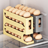 鸡蛋收纳盒冰箱侧门收纳整理神器鸡蛋架自动滚蛋鸡蛋盒保鲜储物盒