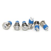 25mm/30mm Metal Push Button Switch LED Light DIY Logo Symbo