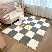 拼接泡沫地垫儿童房间全铺卧室婴儿爬行垫拼图方块地毯毛绒地板垫