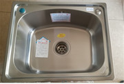 柔美水槽莲体防臭304不锈钢B2-5242洗碗池洗菜盆带沥净水水龙头