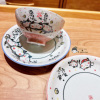 日本进口可爱招福猫来福猫咪陶瓷冰裂开片釉餐具小盘饭碗