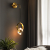 帕莎全铜卧室床头壁灯过道水晶背景墙壁创意现代简约轻奢客厅壁灯