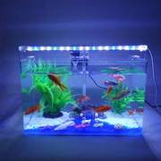 热弯长方形透明玻璃金鱼缸(金鱼缸，)乌龟缸，水族箱小型生态缸办公2020年
