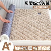 牛奶珊瑚绒床垫软垫家用垫被褥子，冬季加绒床单夹棉加厚防滑床褥垫