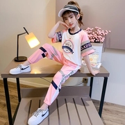 女童运动套装夏装2024韩版儿童洋气时髦中大童短袖女孩夏季潮
