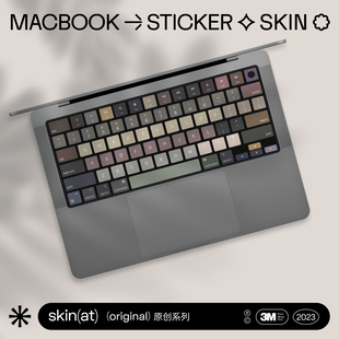 skinat适用于macbookairm2键盘，膜苹果电脑键盘保护膜pro键盘贴