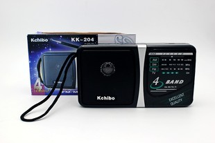 Kchibo/凯隆 KK-204老式多波段指针式两节1号大电池收音机半导体