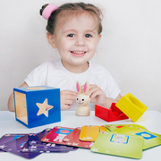 儿童益智兔宝宝魔术箱创意百变拼搭积木幼儿逻辑思维训练早教玩具