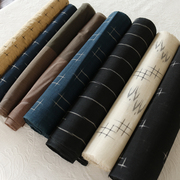 和风中国风手工编制真丝正绢茶席门帘布料桌垫包袋和服腰带色织布