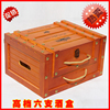 六支红酒盒葡萄酒包装木箱木盒子洋酒礼盒高档喷漆铆钉盒定制