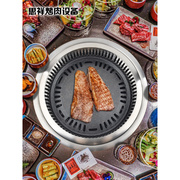 韩式无烟电烤炉商用节能烧烤炉下排烟镶嵌烤肉炉环保红外线烤