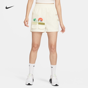 Nike耐克女子梭织短裤夏季运动裤柔软标准款舒适HF6175