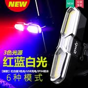 公路山地自行车尾灯USB充电LED警示灯夜间骑行装备单车死飞配件