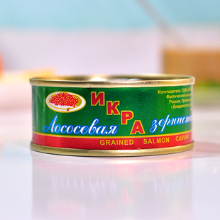 俄罗斯进口nkpa马哈鱼鱼子，酱罐头非合成开封即食寿司必备90克