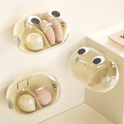 日本美妆蛋收纳盒，壁挂式透气防尘化妆棉葫芦海绵，粉扑置物架托架