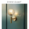 lynn's立意轻奢现代简约卧室，床头壁灯北欧全铜灯过道走廊客厅灯