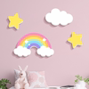彩虹云朵装饰墙贴儿童房间布置装饰床头背景墙改造遮丑神器纸贴画