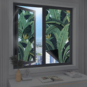 绿植窗户玻璃贴纸全遮光浴室，卫生间门防窥纸防晒隔热膜窗纸防走光