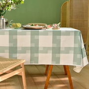 餐桌布长方形桌布田园方格桌布盖巾桌布复古格子餐厅盖布