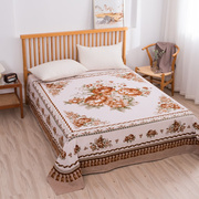 纯棉床单单件加厚上海老式国民100全棉被单印花棉布双人床家用